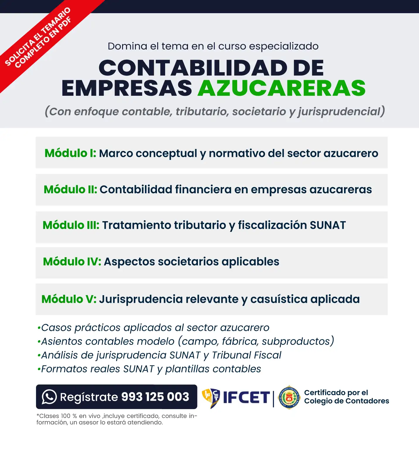  Contabilidad de Empresas Azucareras
