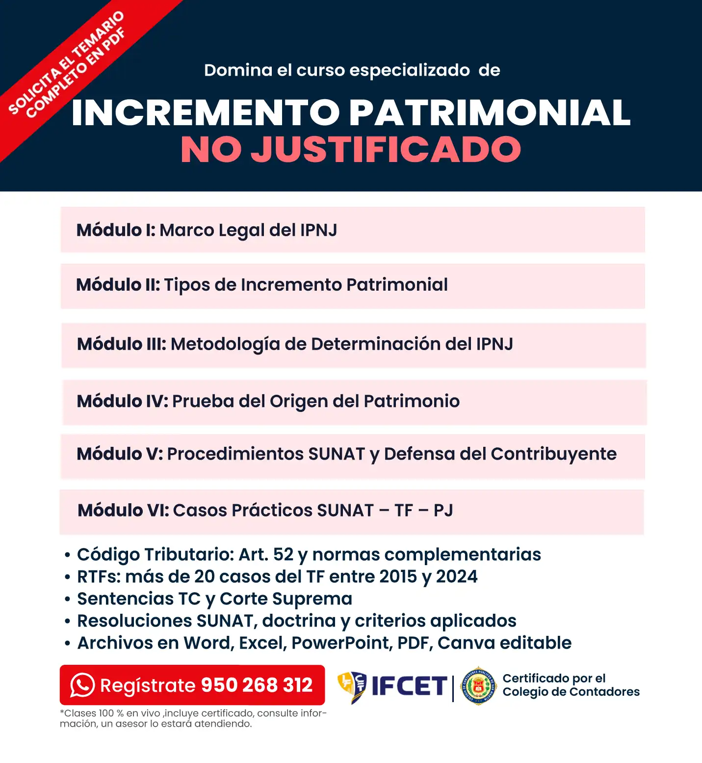  Incremento Patrimonial No Justificado